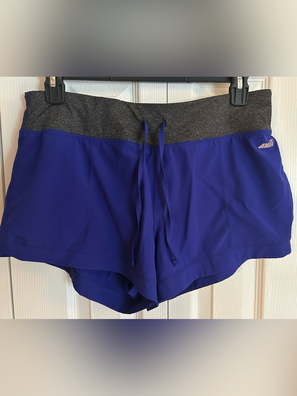 Avia Royal Blue Athletic Shorts with Gray Waistband